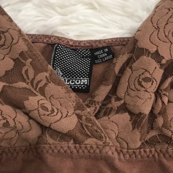 🔥HP🔥  Volcom Lace Embellished Top - Picture 2 of 2